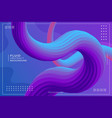 double dynamic wavy fluid gradient abstract vector image vector image