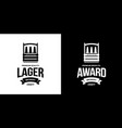 modern craft beer drink isolated logo vector image