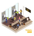 people interfaces isometric composition vector image vector image