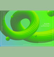 dynamic wavy fluid texture gradient green vector image vector image