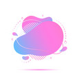 liquid shape fluid text abstract banner vector image