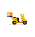 motorcycle for an online home delivery service vector image