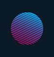 80s retro style striped shape vector image