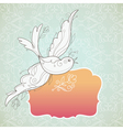 birds with frame vector image