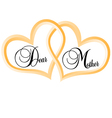dear mother - mothers day vector image
