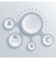 modern circle infographic background vector image