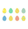 easter eggs minimal design vector image