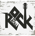 rock music print vector image vector image