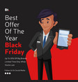 banner design of black friday vector image