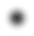 grain circle gradient stippled round shape vector image