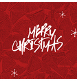 merry christmas lettering stack of firewoods vector image vector image