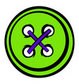 sewing button icon cartoon vector image