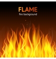 flame dark background vector image