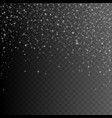 silver glitter stardust background vector image