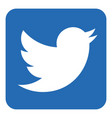 twitter logo icon vector image
