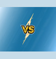 vs letters lightning on blue background versus vector image