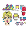 eighties and nineties style vector image