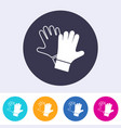 protective gloves must be worn icon vector image