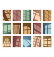 shadow overlay effects window light vector image vector image