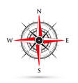 red compass vector image vector image