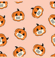 seamless background corona halloween vector image vector image