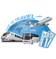 travel and transport vector image vector image