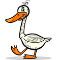 goose farm bird cartoon vector image