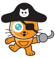 pirates cat vector image
