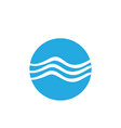 water wave icon vector image vector image