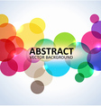 abstract colorful circles background vector image