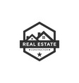 real estate logo icon element design template vector image vector image