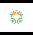 ocean wave travel logo image vector image