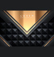 abstract black and gold geometric background vector image vector image