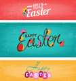 easter greeting card design elements vector image vector image