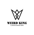 kings crown logo vector image