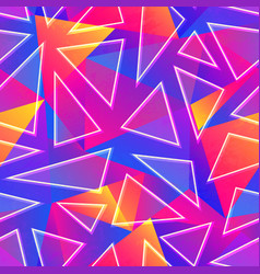 Colored triangle seamless pattern Royalty Free Vector Image