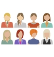 flat characters vector image vector image