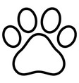 paw print icon dog or cat vector image