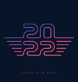 t-shirt print for happy new year 2022 brochure vector image vector image