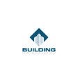 building logo and icon design template vector image