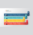 business step timeline infographic paper roll vector image
