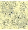 vintage floral seamless pattern element vector image vector image