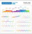 infographic bundle set template for business vector image vector image