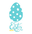 modern easter minimalistic card with a wish vector image