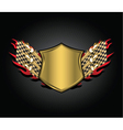 vintage race emblem vector image
