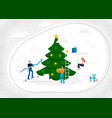 a group of young people young men and woman vector image