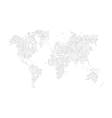 abstract map composed of numbers vector image