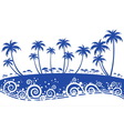 beach vector image
