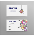 abstract creative business cards design template vector image