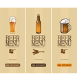 beer menu vector image vector image